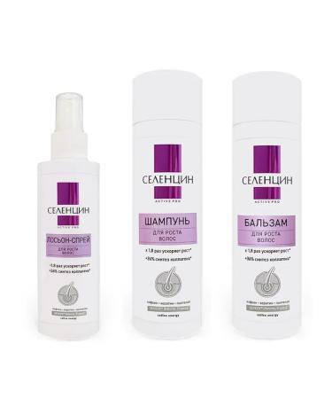 Selentsin Set for hair growth shampoo balm lotion