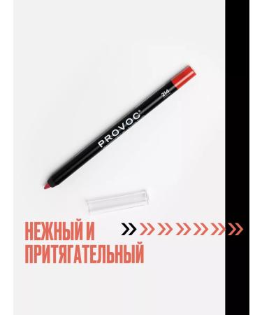 Provoc Lip pencil matte pink saturated persistent 214 - Buy Online on GoSupps.com