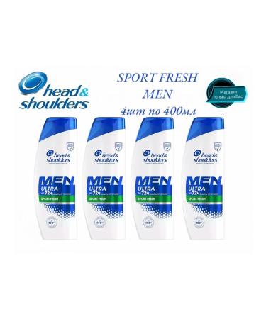 Head & Shoulders Hair shampoo men's menultra with mint 4plc 400ml