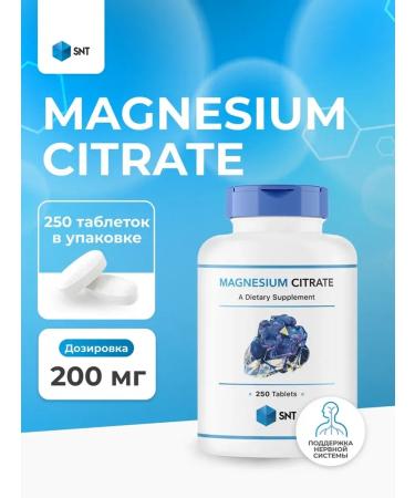 SNT Magnesium Citrate Magnesium Citrate 200 mg (250Tab.)