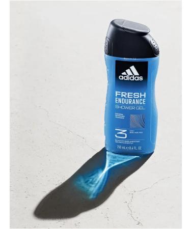 adidas Fresh Enduraance 3 in 1 - Men's shower gel and hair 250 ml - Buy Online on GoSupps.com