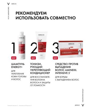 Vichy Dercos aminexil ampoules from hair loss for women 21 pcs - Buy Online on GoSupps.com