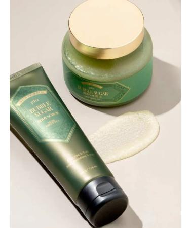 Plus Sugar body scrub foam Herb Green Tea 400 g - Buy Online on GoSupps.com