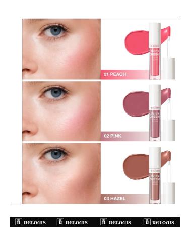 RELOUIS Liquid blush for the face Juicy Cheeks Tone 01 - Buy Online on GoSupps.com