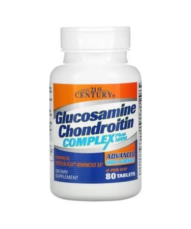 21st Century Glucosamine and chondroitin complex with MSM 80 tablets