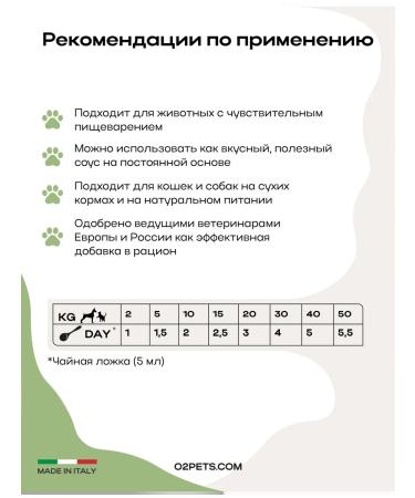 O2 Pets Vitamins for dogs and cats Joint 50 ml. For joints - Buy Online on GoSupps.com