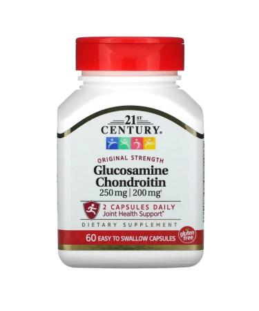 21st Century Glucosamine and chondroitin 60 capsules that are easy to swallow