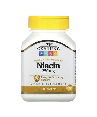 21st Century Niacin 250 mg 110 tablets