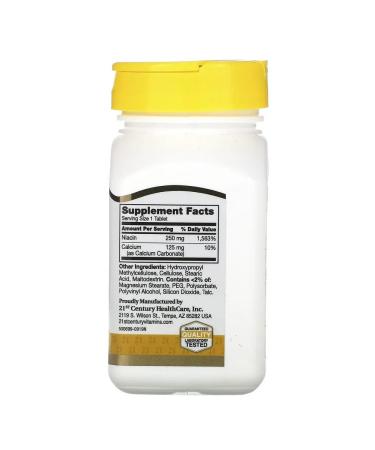 21st Century Niacin 250 mg 110 tablets - Buy Online on GoSupps.com