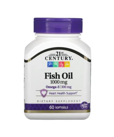 21st Century Fish oil 1000 mg 60 capsules