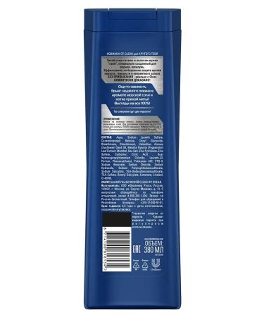 clear Male hair shampoo from the dandruff ICY OCEAN 380 ml - Buy Online on GoSupps.com