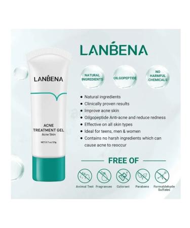 LANBENA From acne from acne set (gel+ serum+ patches) - Buy Online on GoSupps.com
