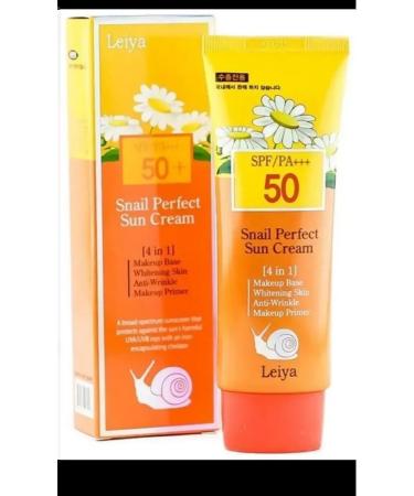 IVA beauty Sunscreen with snail and chamomile SPF50 - Buy Online on GoSupps.com