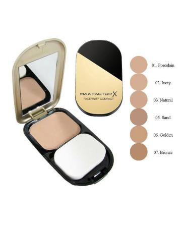 MAX FACTOR Facial powder compact Facefinity tone 001 porcelain - Buy Online on GoSupps.com
