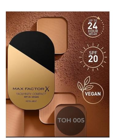 MAX FACTOR Facial powder compact Facefinity tone 005 sand - Buy Online on GoSupps.com