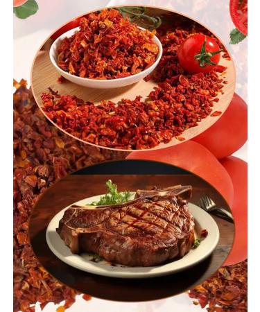 Rusovo Podvorye Dried tomato flakes 3-5mm 130 g - Buy Online on GoSupps.com