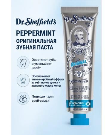 Dr Sheffield's Pepperint Fluoride-Free 88 ml toothpaste - Buy Online on GoSupps.com