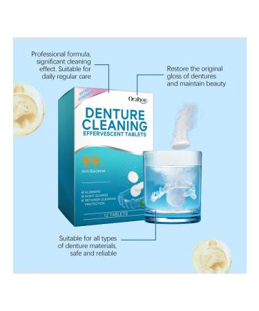 Oralhoe Effervescent tablets for denture cleaning - Buy Online on GoSupps.com