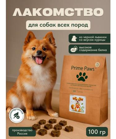 Prime Paws Black lion's dog treats with a chicken taste of 100g