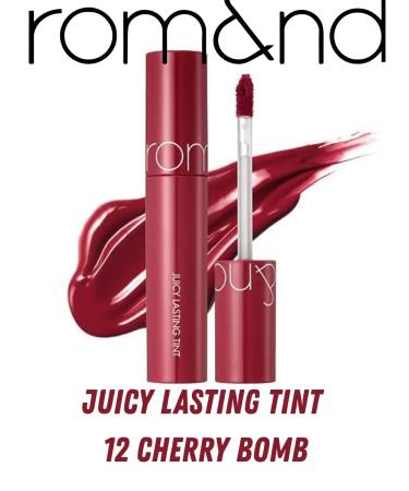 ROM&ND 12 Cherry Bomb Tint for the lips with a glossy effect