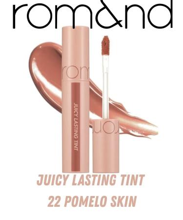 ROM&ND 22 Pomelo skin Tint for lips with glossy effect