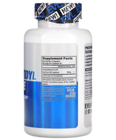 EVLution Nutrition Phosphatidylserin 60 capsules - Buy Online on GoSupps.com