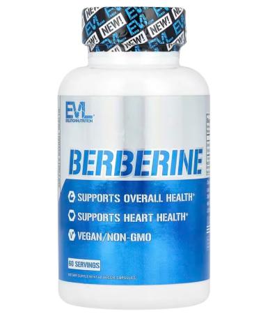 EVLution Nutrition Berberin 60 vegan capsules - Buy Online on GoSupps.com