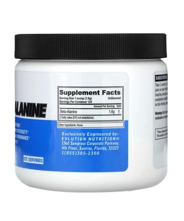 EVLution Nutrition Beta-Alanine 200 g - Buy Online on GoSupps.com