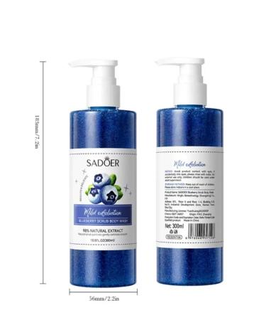 Body scrub exfoliating blueberries - Buy Online on GoSupps.com