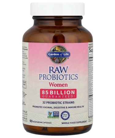 Garden of Life RAW PROBIOTICS Probiotic for women 85 billion 90 capsules - Buy Online on GoSupps.com