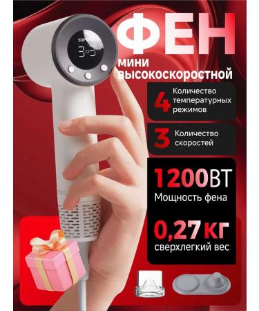 WINJON hair hair dryer professional 1200 watts white