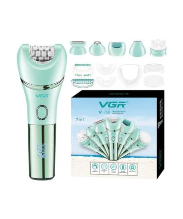 Multifunctional epilator 7 in 1 in bright green design - Buy Online on GoSupps.com