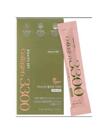 Vegan collagen jelly 3300 Mizon (14 sticks)