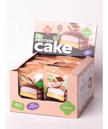 FIT KIT Protein tiramisu -glazed 10pcs protein cookies - Buy Online on GoSupps.com
