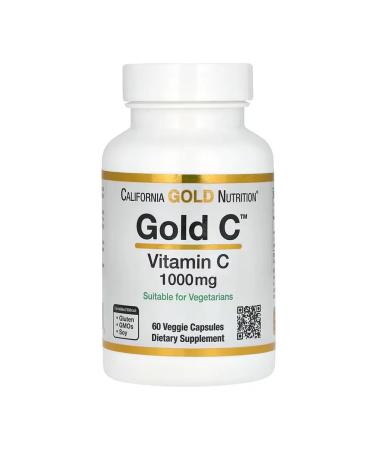 California Gold Nutrition Vitamin C ascorbic acid for skin and hair