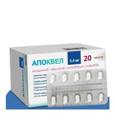 Zoetis Apokewl 5.4 mg dermatological d dogs No. 20 - Buy Online on GoSupps.com