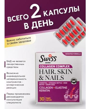 SWlSS Vitamins for hair and nails SWISS - Buy Online on GoSupps.com