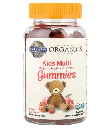 Garden of Life Organics multivitamins fruits 120 bears