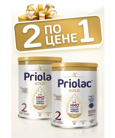 PRIOLAC Gold 2 dry milk mixture from 6 months 2pcs 400 g