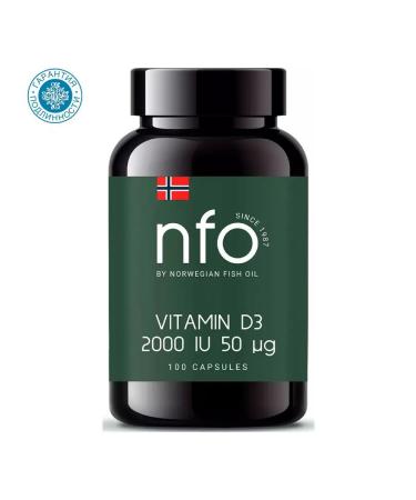 NFO Vitamin D3 2000 me 100 capsules