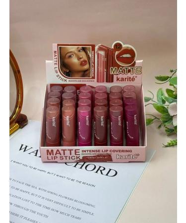 Lip tints Matte lipstick for the lips of Karita in a row 12 pcs - Buy Online on GoSupps.com