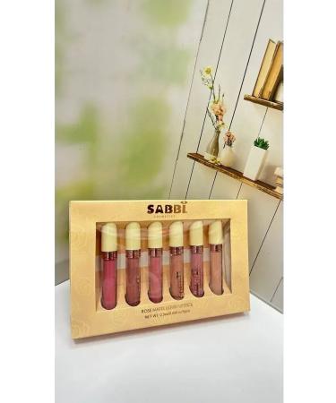 Sabbi Cosmetics Set of matte pink lipstick 6 pieces - Buy Online on GoSupps.com