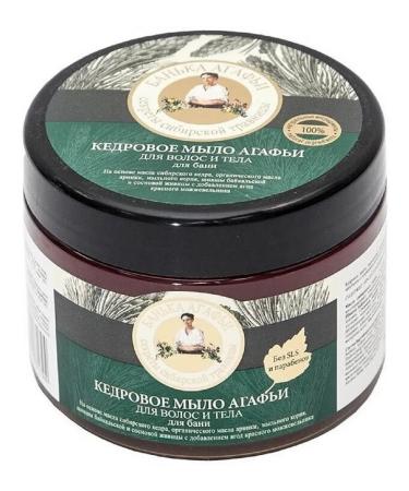 Grandma Agafia's Recipes Hair soap and body cedar 300 ml - Buy Online on GoSupps.com