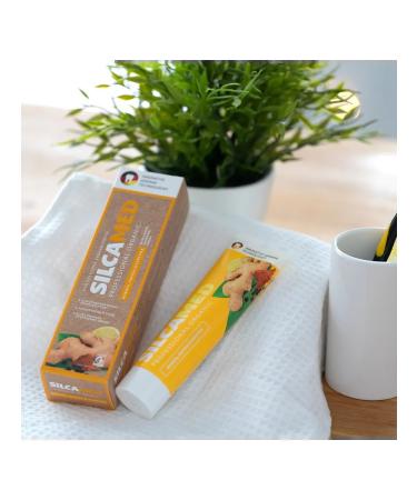 SILCAMED Toothpaste natural ginger lemon and turmeric 100g - Buy Online on GoSupps.com
