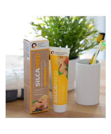 SILCAMED Toothpaste natural ginger lemon and turmeric 100g - Buy Online on GoSupps.com