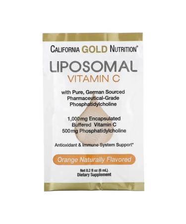 California Gold Nutrition Liposomal Vitamin C Vitamin C 1000 Mg 30 bags - Buy Online on GoSupps.com