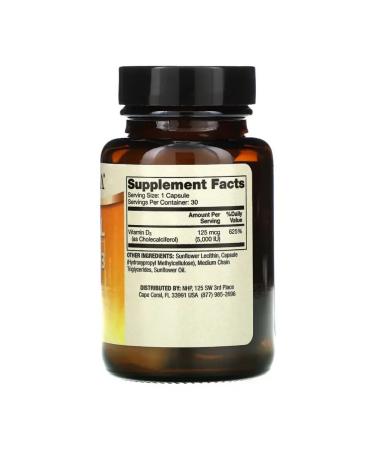 Dr Mercola Vitamin D3 Liposomal Vitamin D3 5000 ME 30 capsules - Buy Online on GoSupps.com