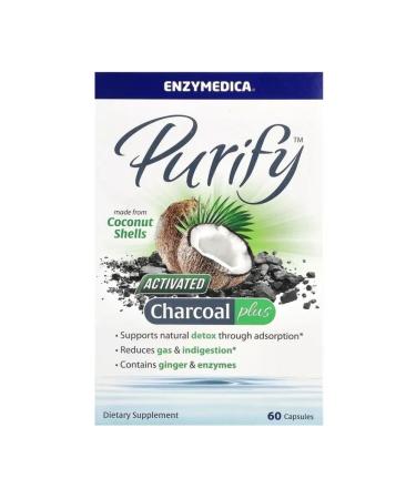 enzymedica Coal activated Coconut Purify Active Charcoal Plus - Buy Online on GoSupps.com