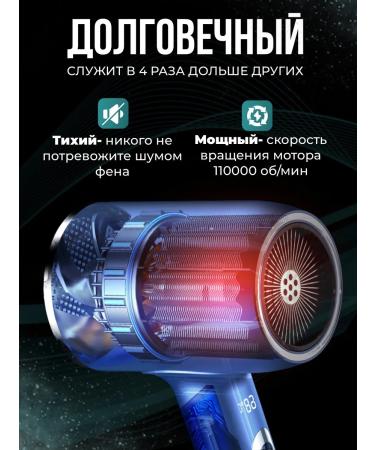 Hair hair dryer with ionization and children's mode - Buy Online on GoSupps.com