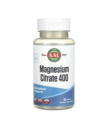 KAL Magnesium Citrate Magnesium Citrate 400 Mg 60 tablets